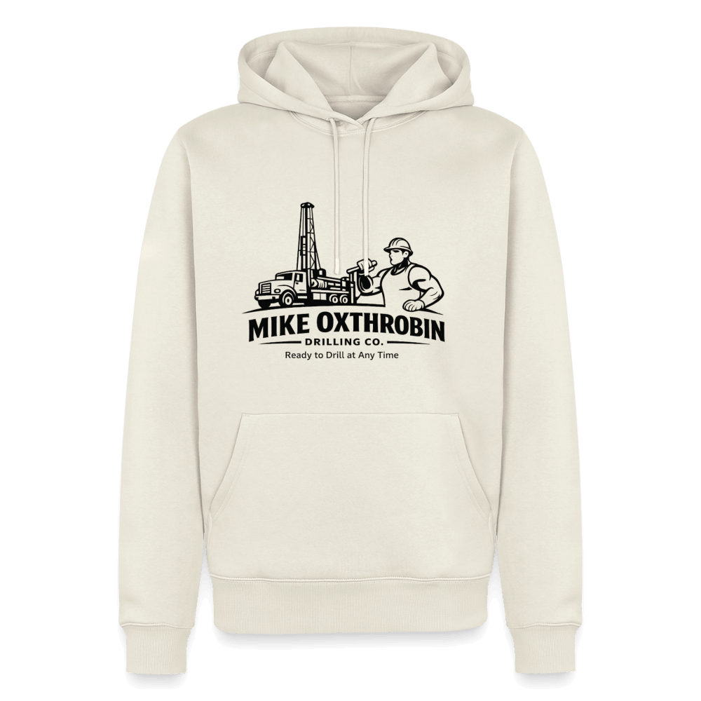 Mike Oxthrobin Drilling Co Funny Premium Hoodie Color: Off White