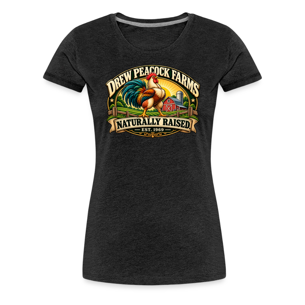 Drew Peacock Farms Women’s Premium T-Shirt - charcoal grey