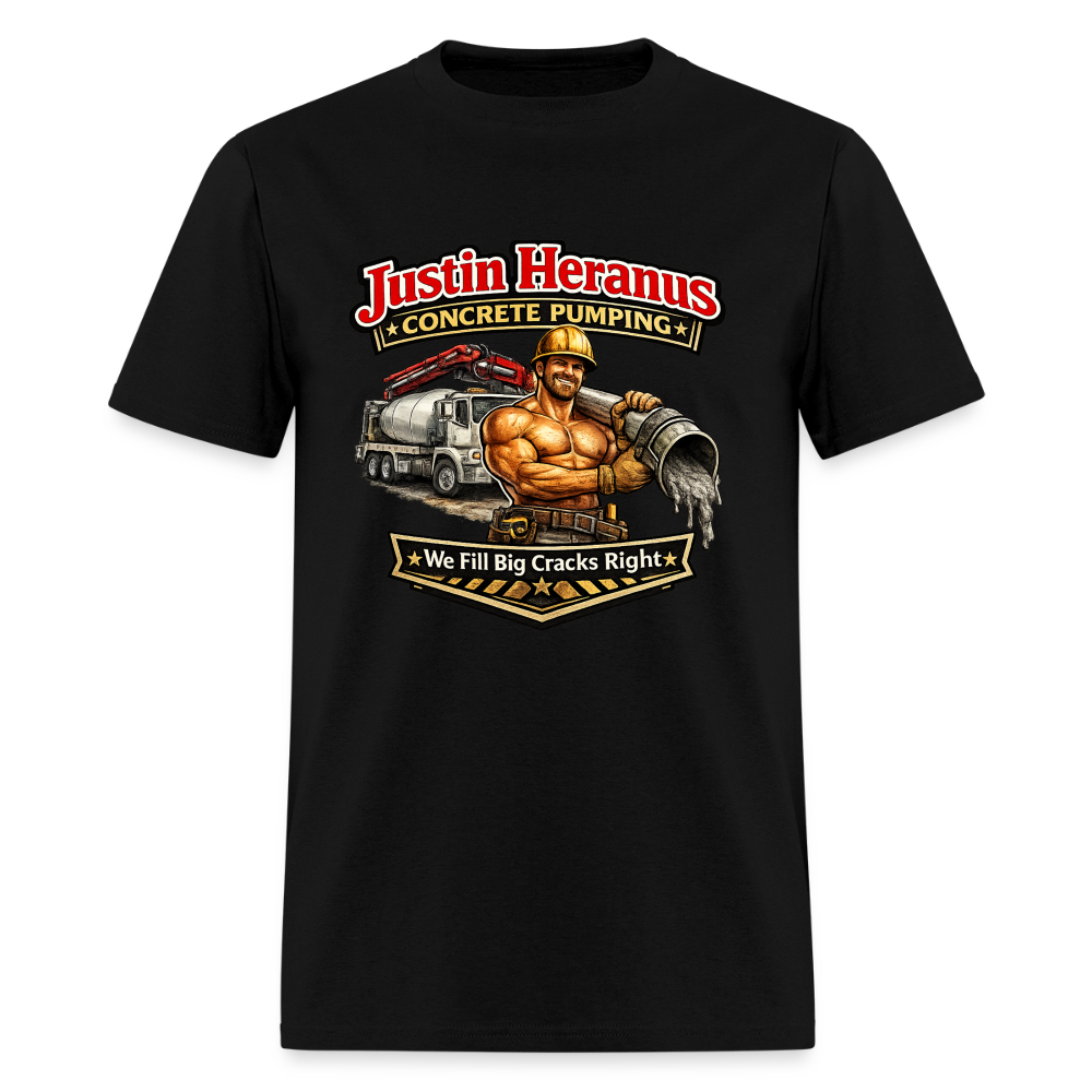 Justin Heranus Concrete Pumping T-Shirt - black