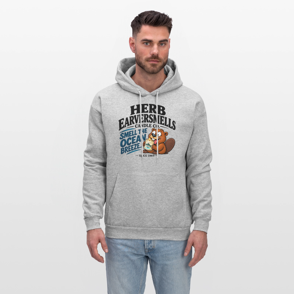 Herb Eaversmells Candle Company Hoodie Color: Heather Gray