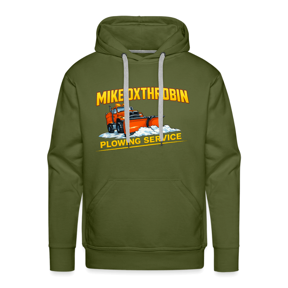Mike Oxthrobin Plowing Service Premium Hoodie - olive green