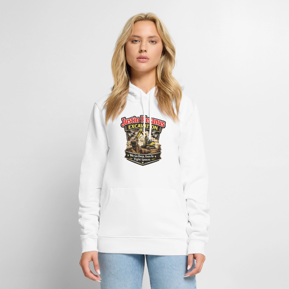 Justin Heranus Excavation Premium Hoodie - white