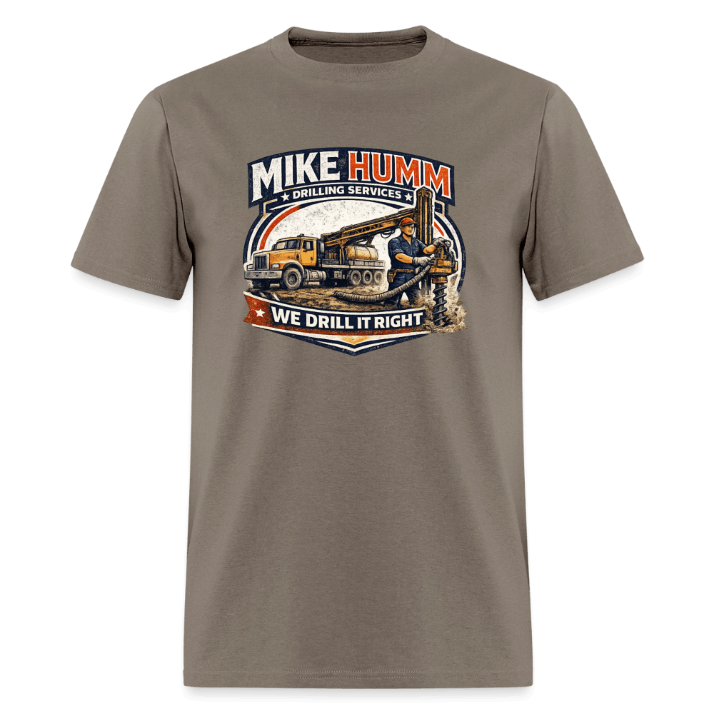 Mike Humm Drilling Service T-Shirt Color: Safari