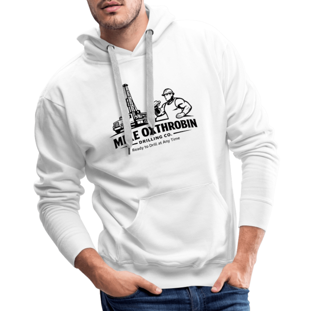 Mike Oxthrobin Drilling Co Funny Premium Hoodie Color: White