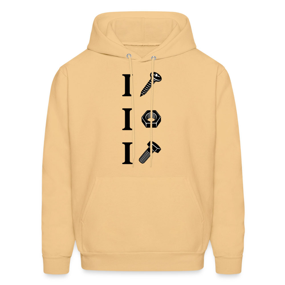 I Screw I Nut I Bolt Hoodie - light gold 