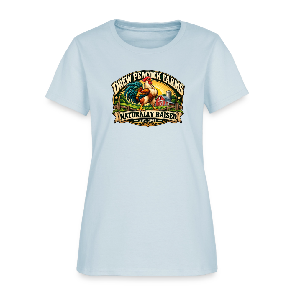 Drew Peacock Farms Women's T-Shirt - light blue