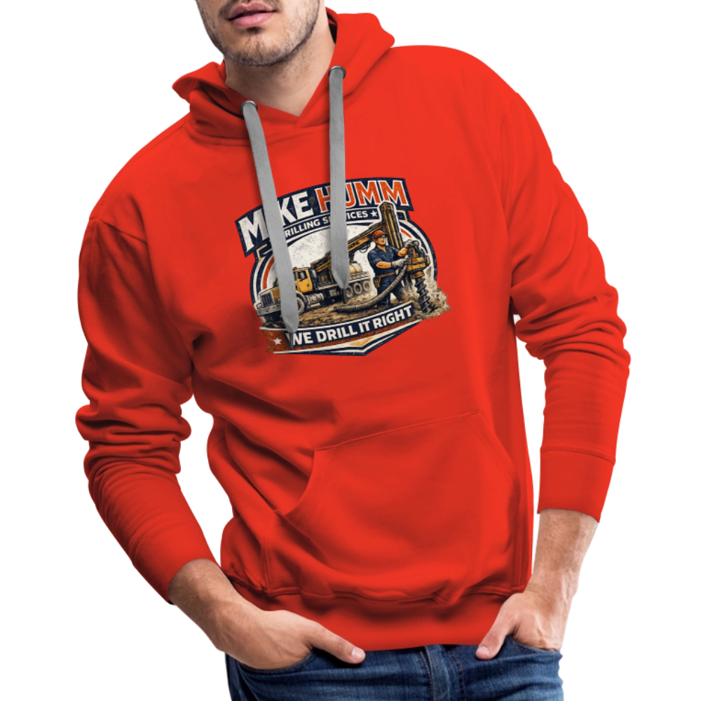 Mike Humm Drilling Service Funny Premium Hoodie - red