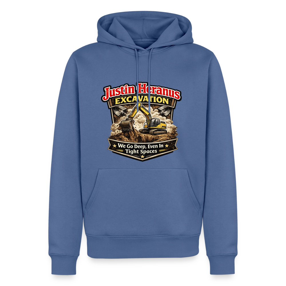 Justin Heranus Excavation Premium Hoodie - stone blue 