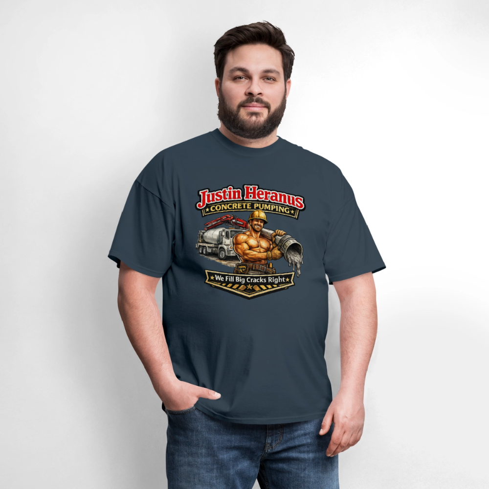 Justin Heranus Concrete Pumping T-Shirt -  blue dusk