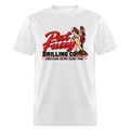 Pat Fussy Drilling Co. Funny Adult T-Shirt Color: Light Heather Grey