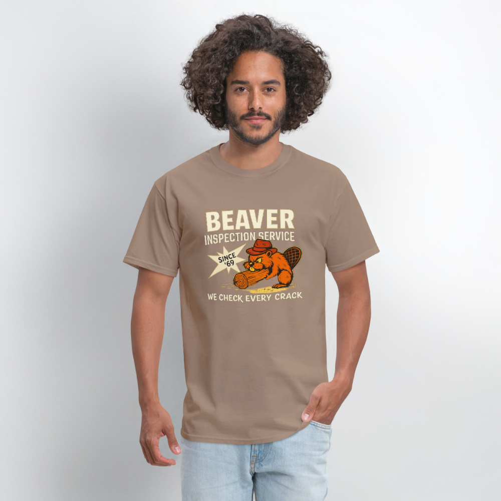 Beaver Inspection Service Funny Adult Humor T-Shirt Color: Black