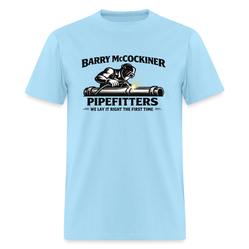 Barry McCockiner Pipefitters T-Shirt Color: Powder BLue
