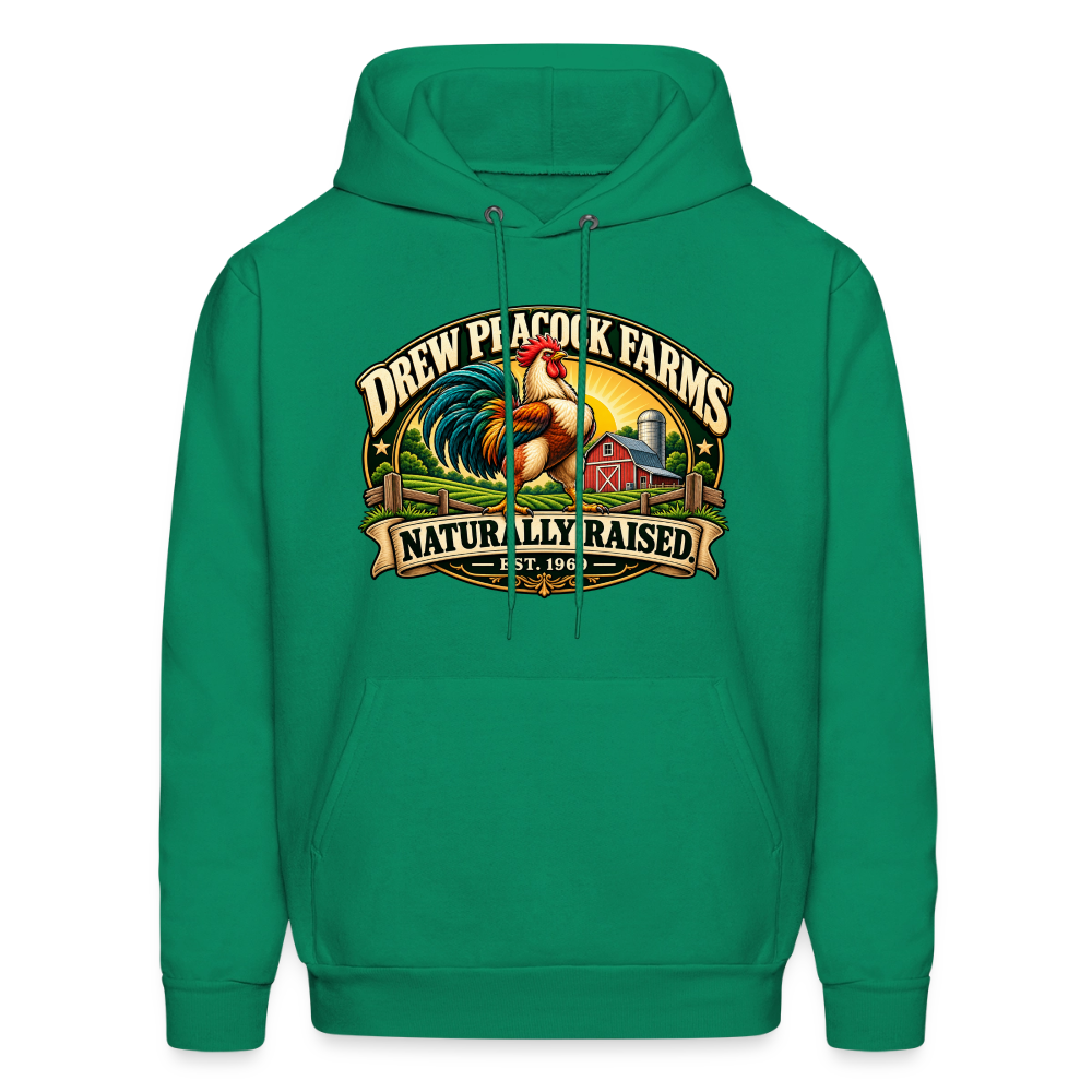 Drew Peacock Farms Hoodie Color: Kelly Green