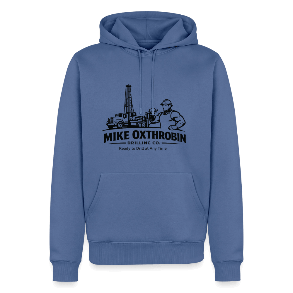 Mike Oxthrobin Drilling Co Funny Premium Hoodie Color: Stone Blue