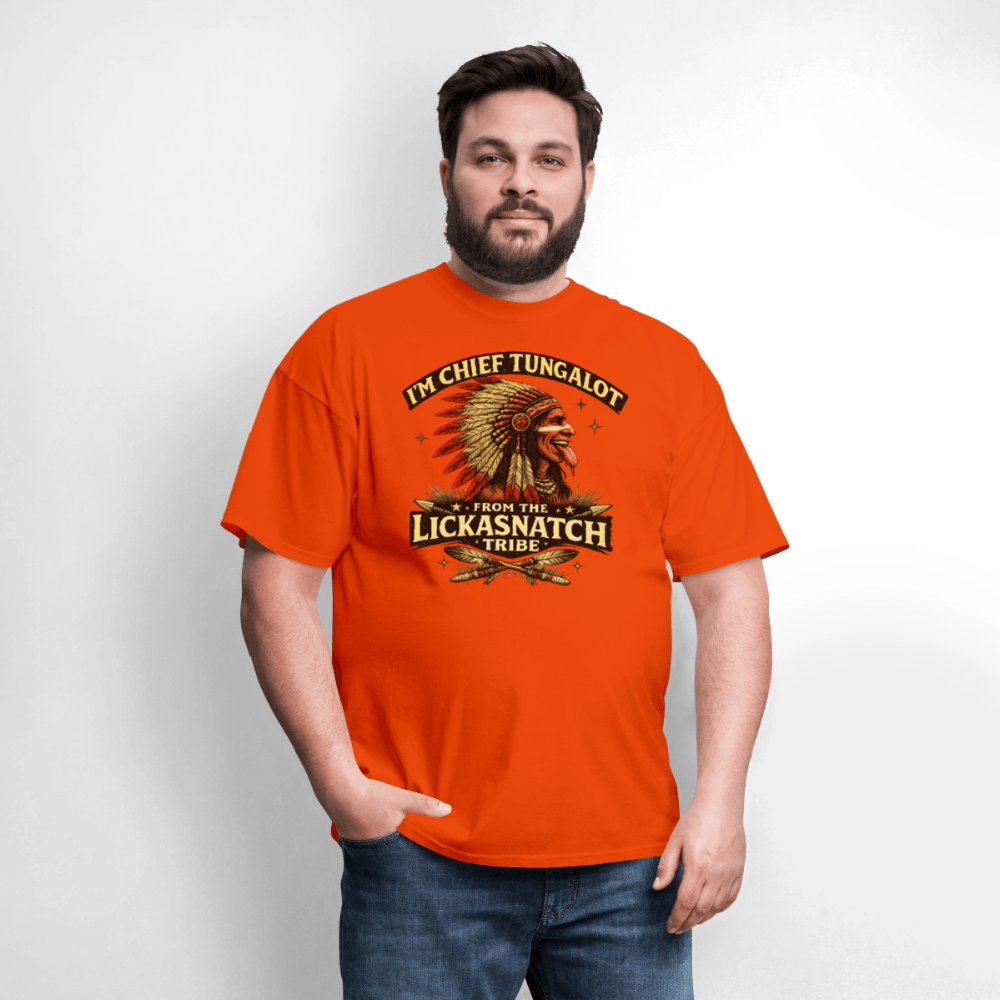 I'm Chief Tungalot From Lickasnatch Tribe T-Shirt Color: Black