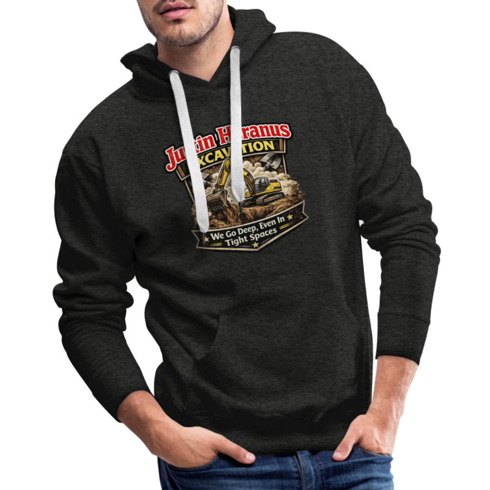Justin Heranus Excavation Premium Hoodie - charcoal grey
