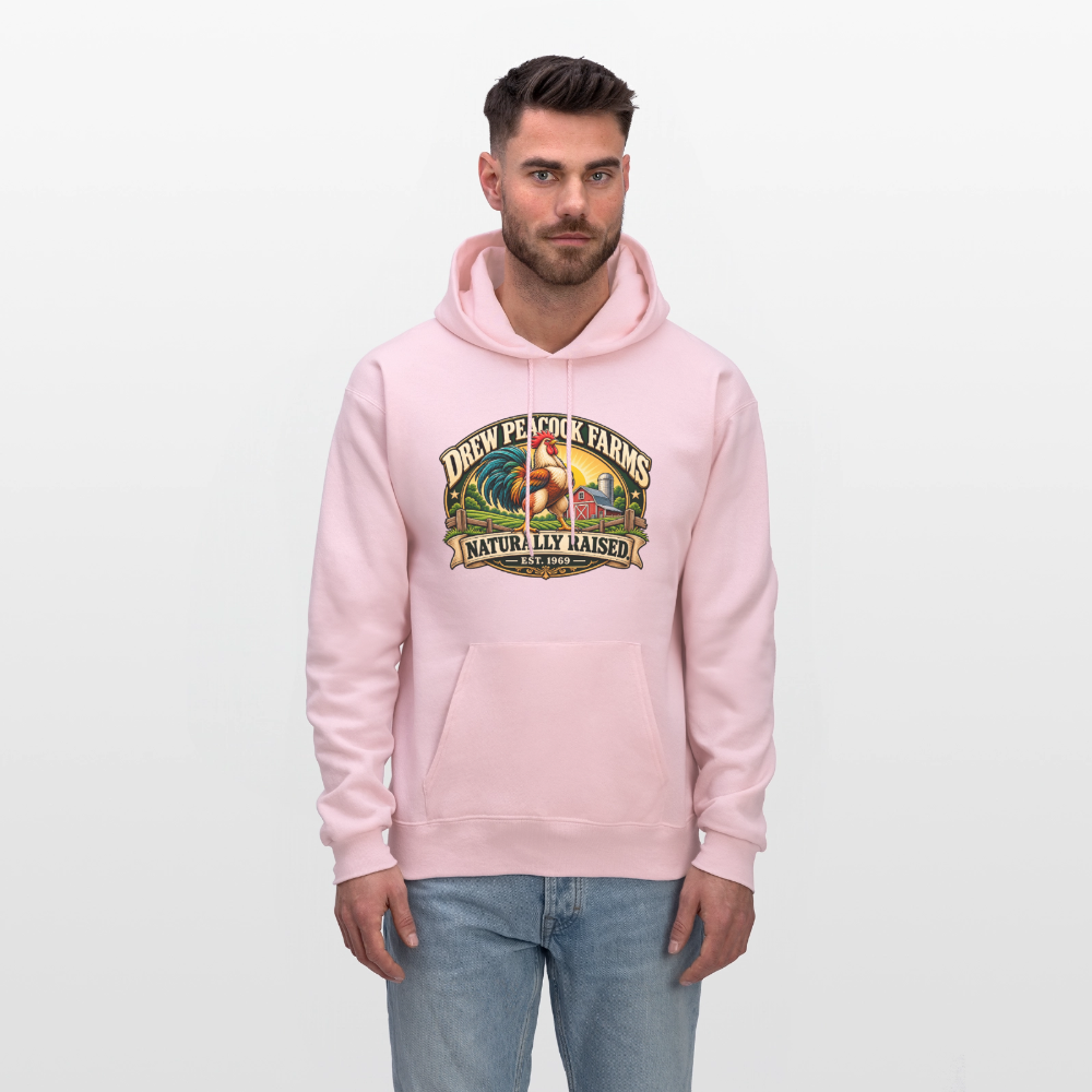 Drew Peacock Farms Hoodie Color: Carolina Blue