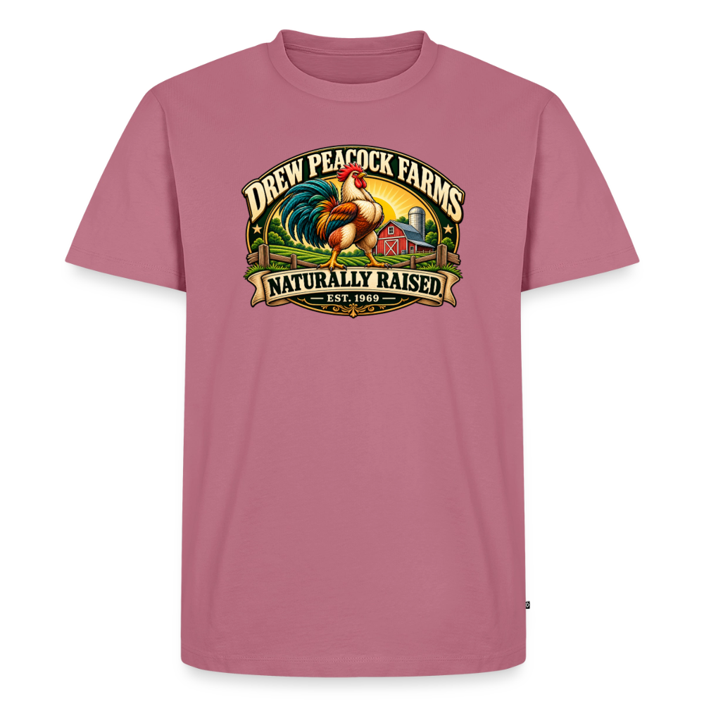 Drew Peacock Farms Premium T-Shirt Color: Mauve