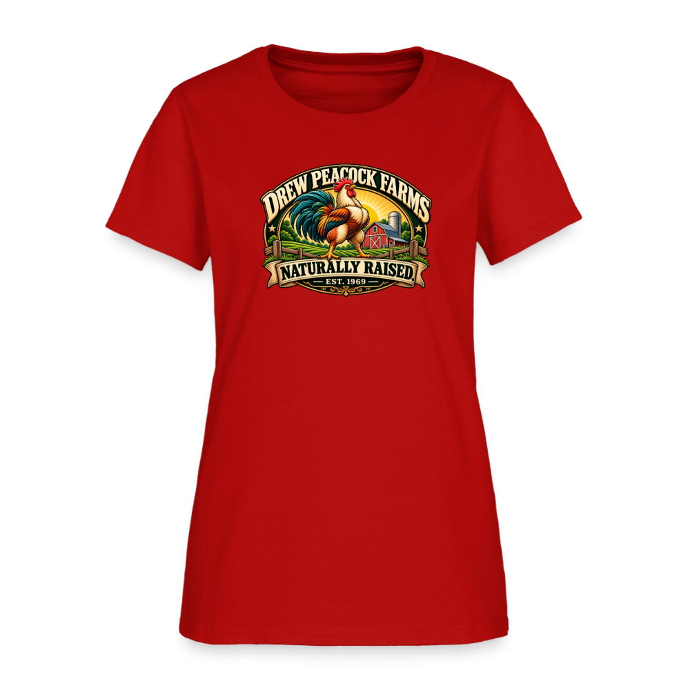 Drew Peacock Farms Women's T-Shirt - red
