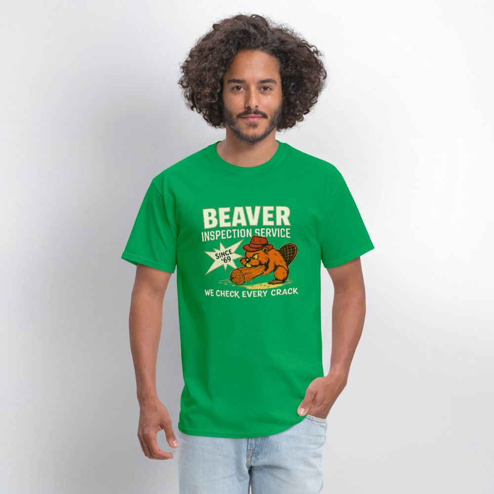 Beaver Inspection Service Funny Adult Humor T-Shirt Color: Black