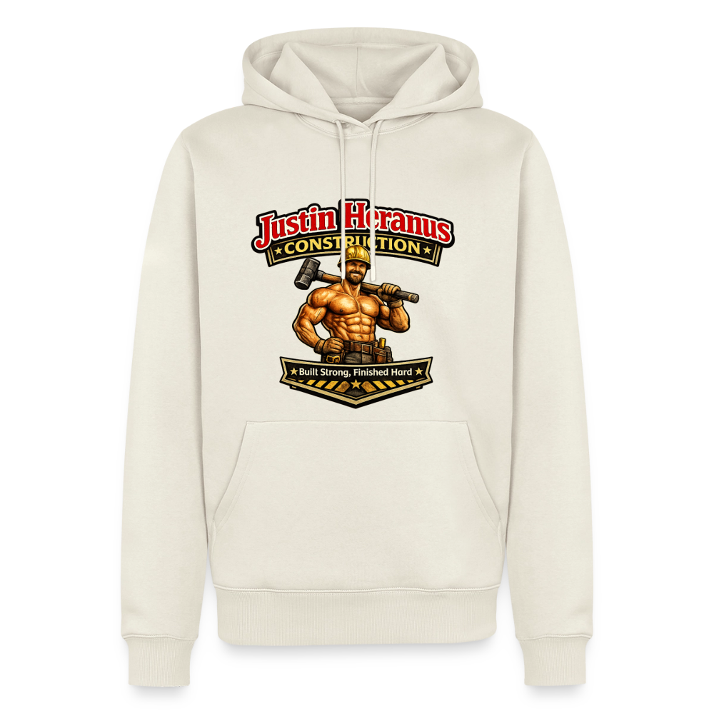 Justin Heranus Construction Premium Hoodie - off white