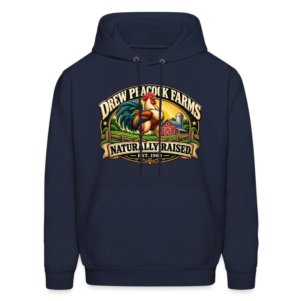 Drew Peacock Farms Hoodie Color: Navy
