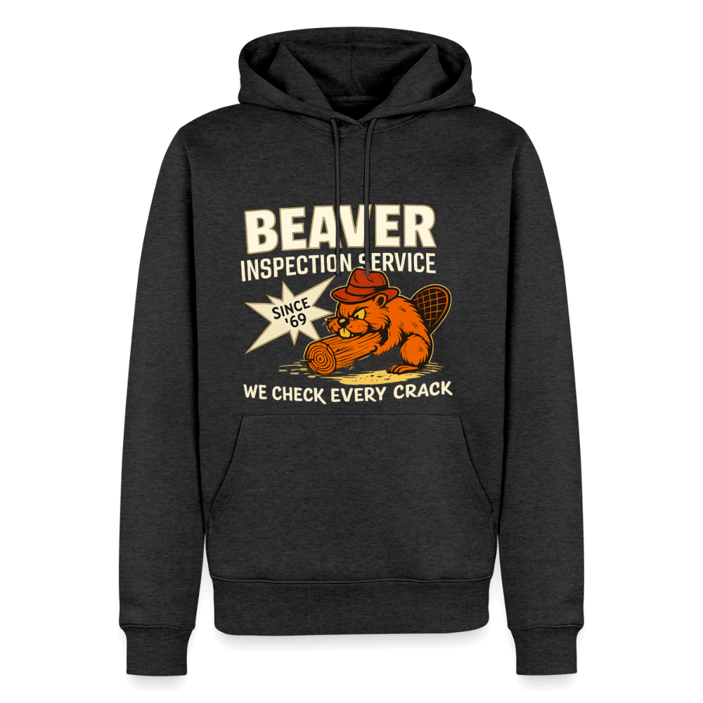 Beaver Inspection Service Adult Humor Premium Hoodie Color: Heather Anthracite