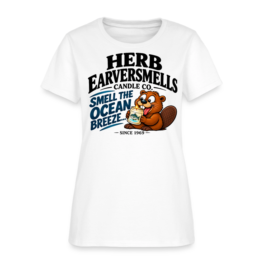Herb Eaversmells Candle Company Women's T-Shirt Color: White
