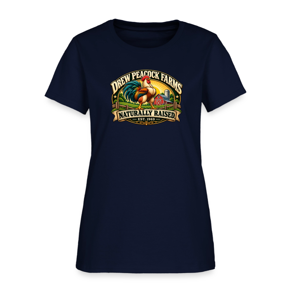 Drew Peacock Farms Women's T-Shirt - navy