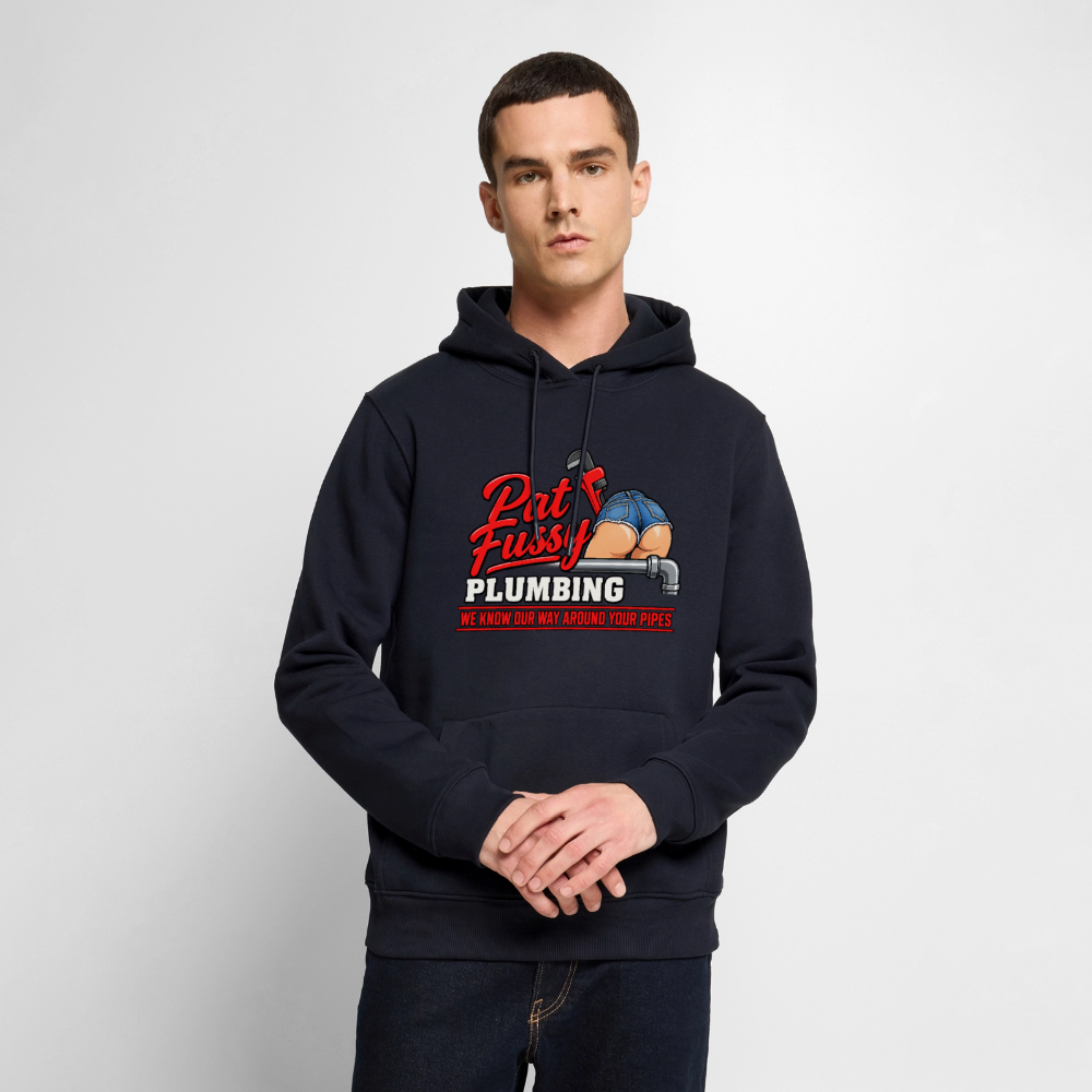Pat Fussy Plumbing Funny Adult Premium Hoodie Color: white