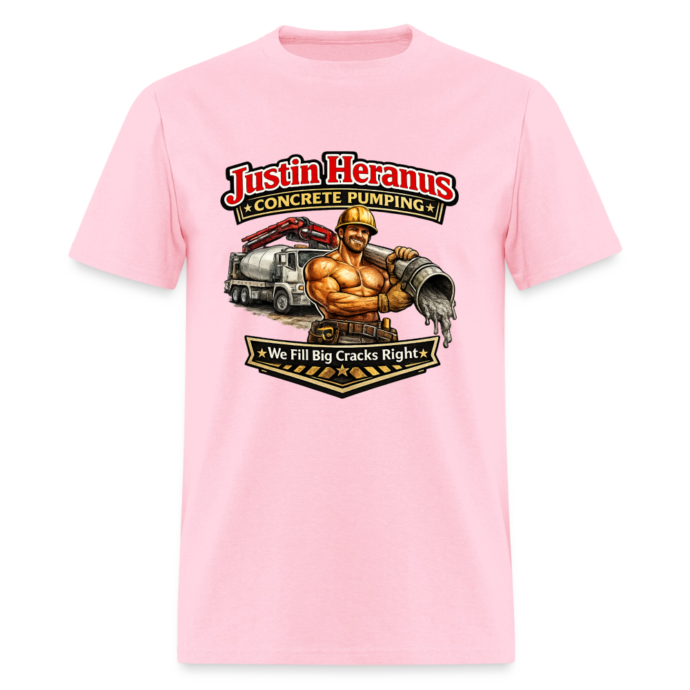 Justin Heranus Concrete Pumping T-Shirt - pink