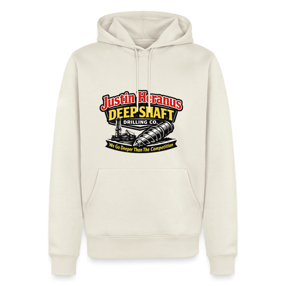 Justin Heranus Deep Shaft Drilling Premium Hoodie Color: Off White