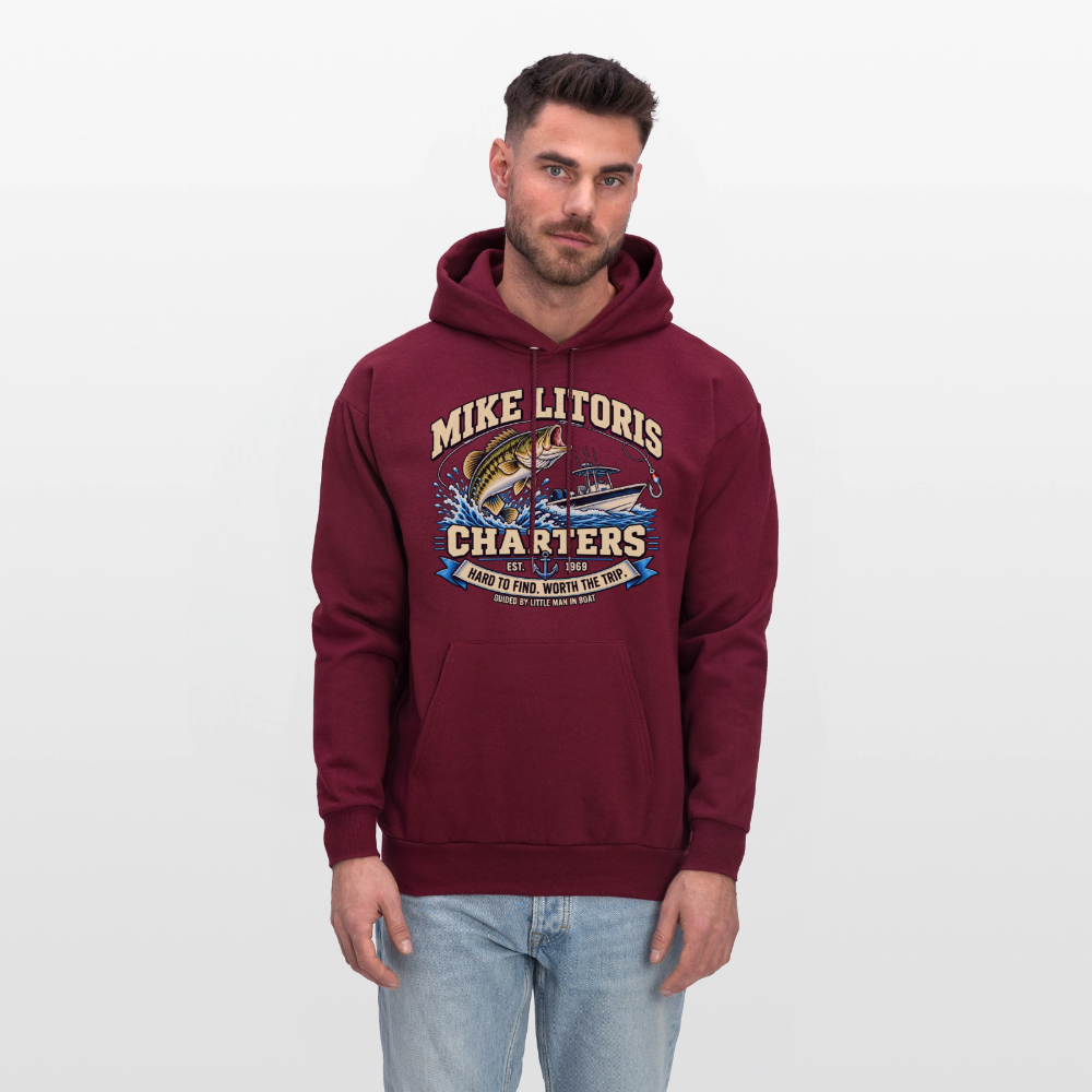 Mike Litoris Fishing Charters Hoodie Color: Black