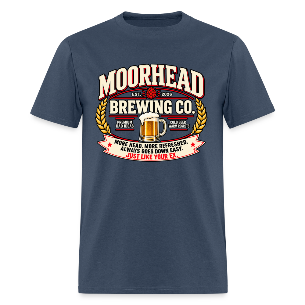 Moorhead Brewing Co. T-Shirt Color: blue dusk