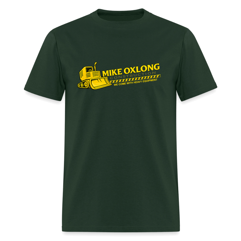 Mike Oxlong Construction T-Shirt Color: Forest Green