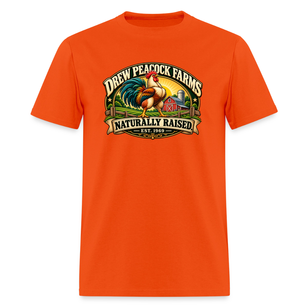 Drew Peacock Farms T-Shirt - orange