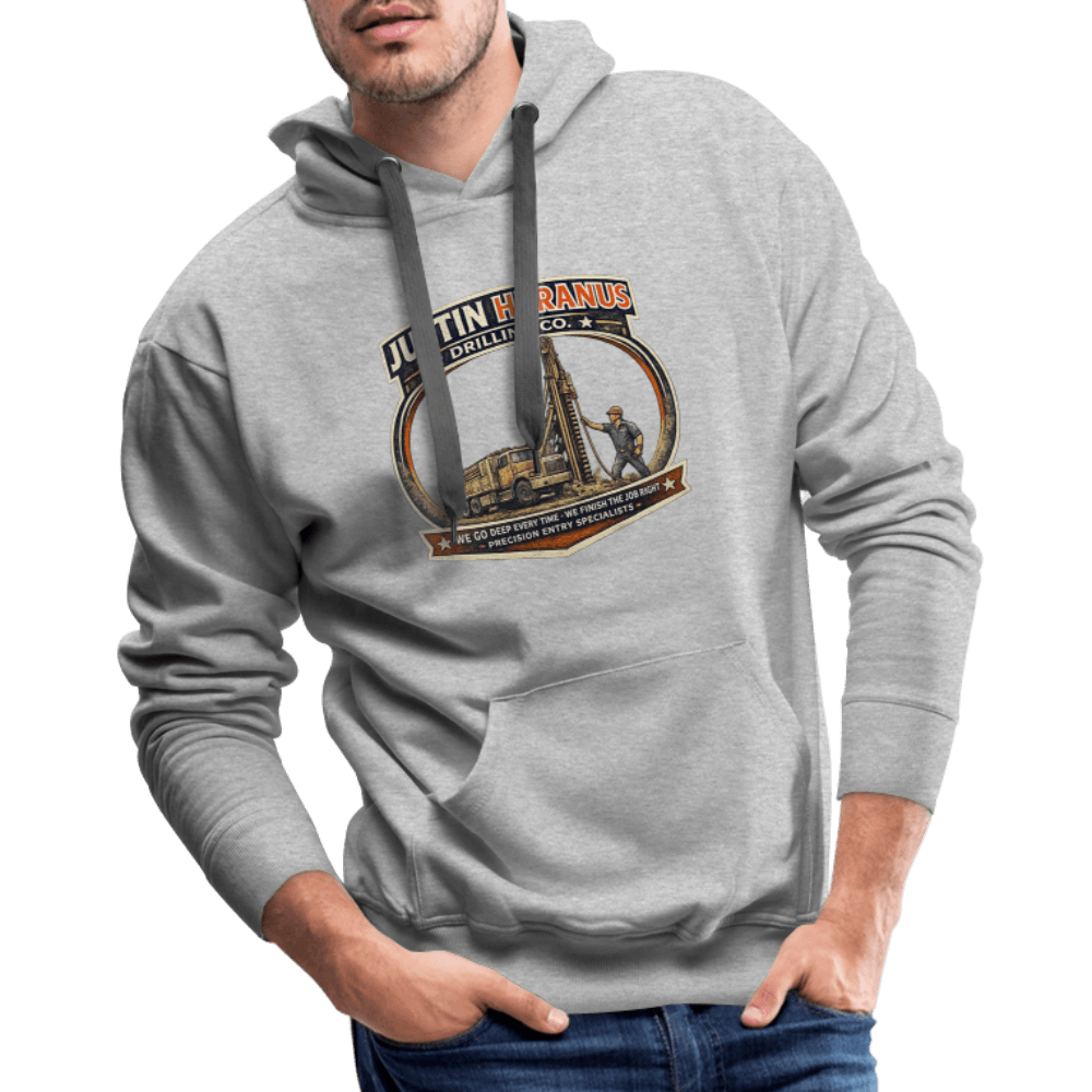 Justin Heranus Drilling Company Premium Hoodie Color: White