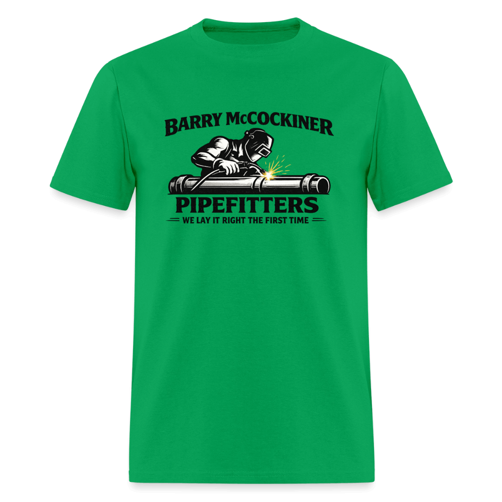 Barry McCockiner Pipefitters T-Shirt Color: Bright Green