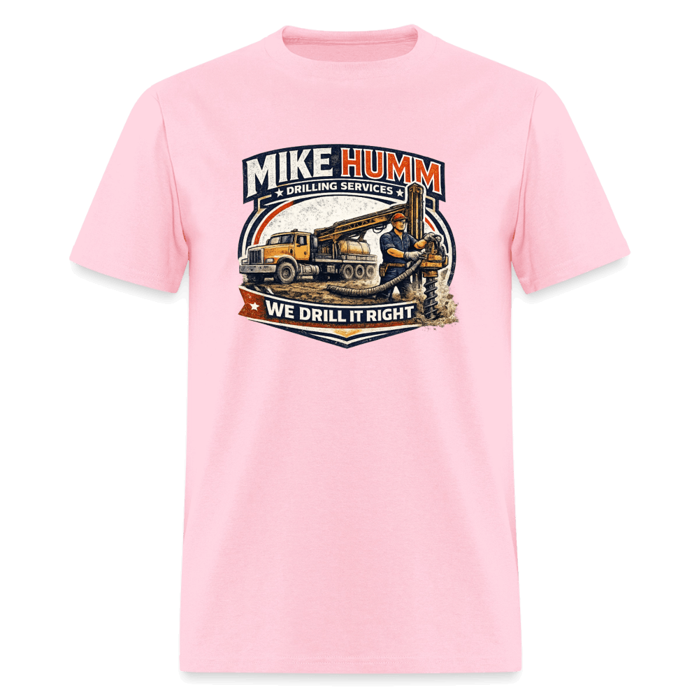 Mike Humm Drilling Service T-Shirt Color: Pink
