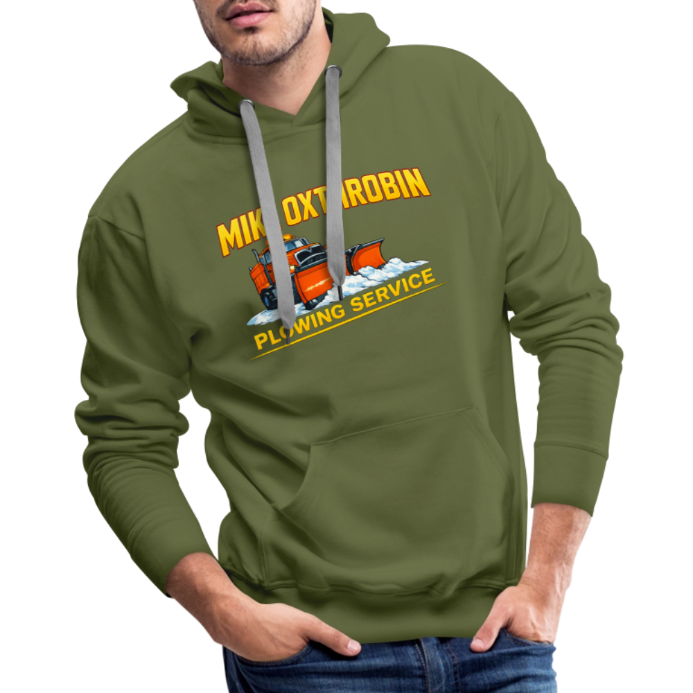 Mike Oxthrobin Plowing Service Premium Hoodie - olive green