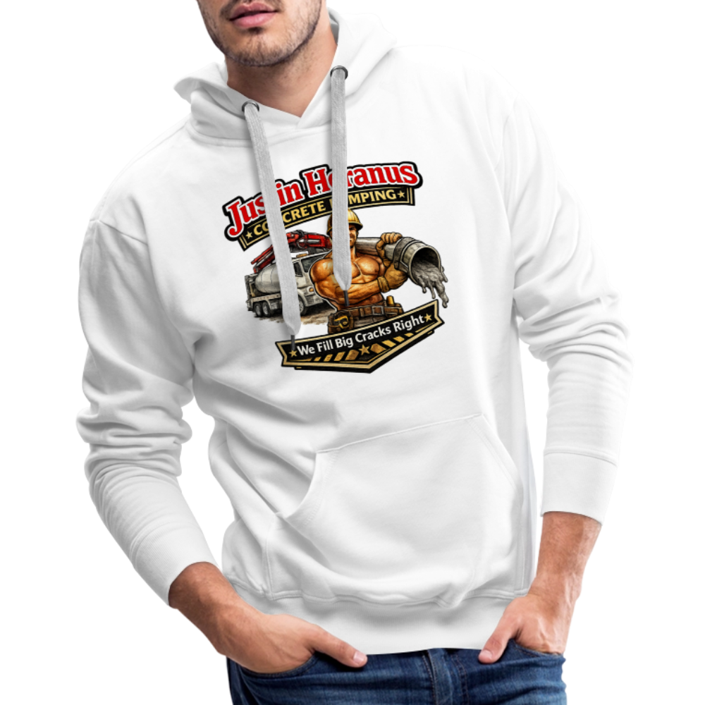 Justin Heranus Concrete Pumping Premium Hoodie - white
