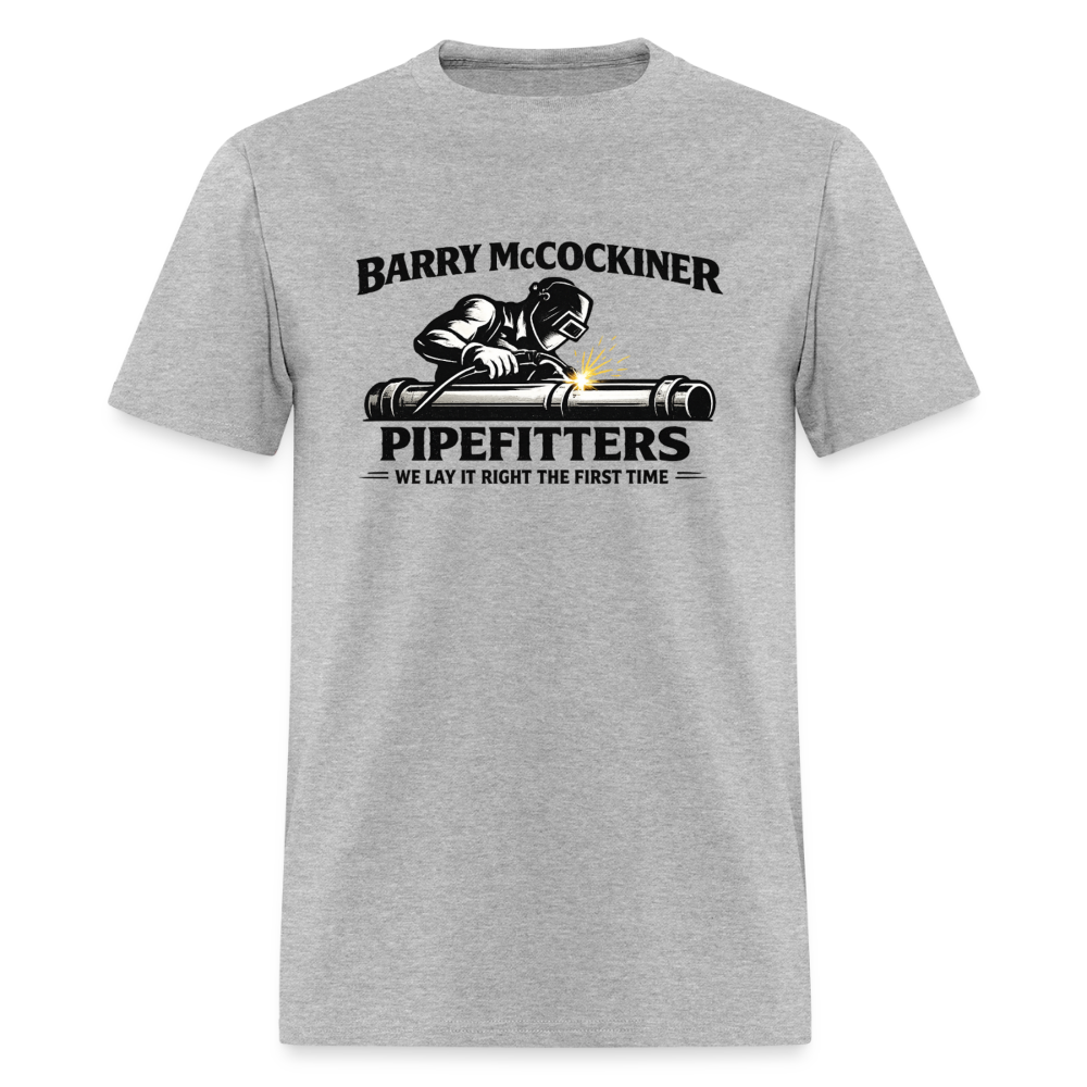 Barry McCockiner Pipefitters T-Shirt Color: Heather Gray