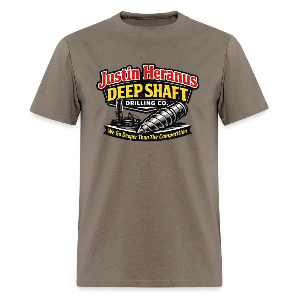 Justin Heranus Deep Shaft Drilling T-Shirt Color: Safari
