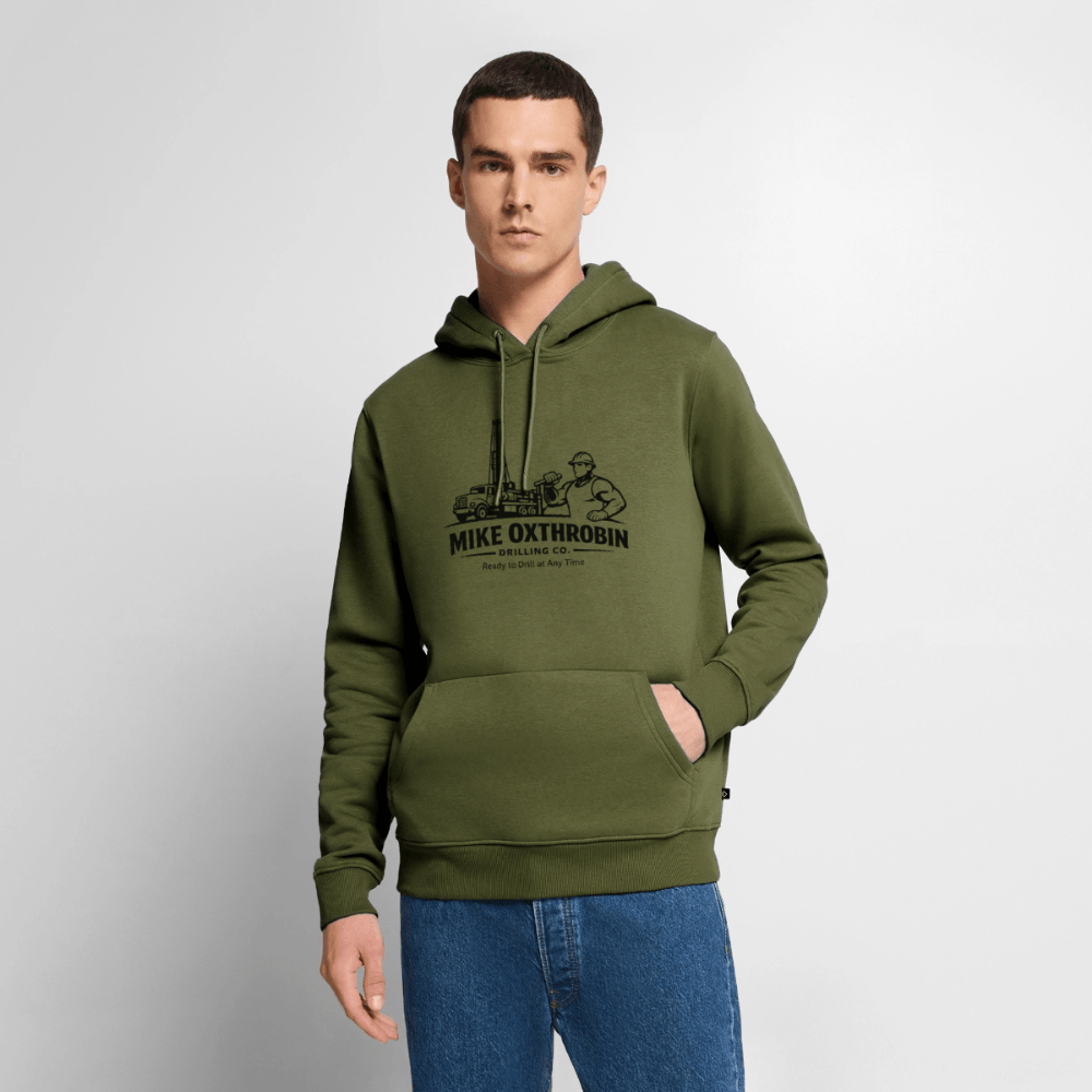 Mike Oxthrobin Drilling Co Funny Premium Hoodie Color: White