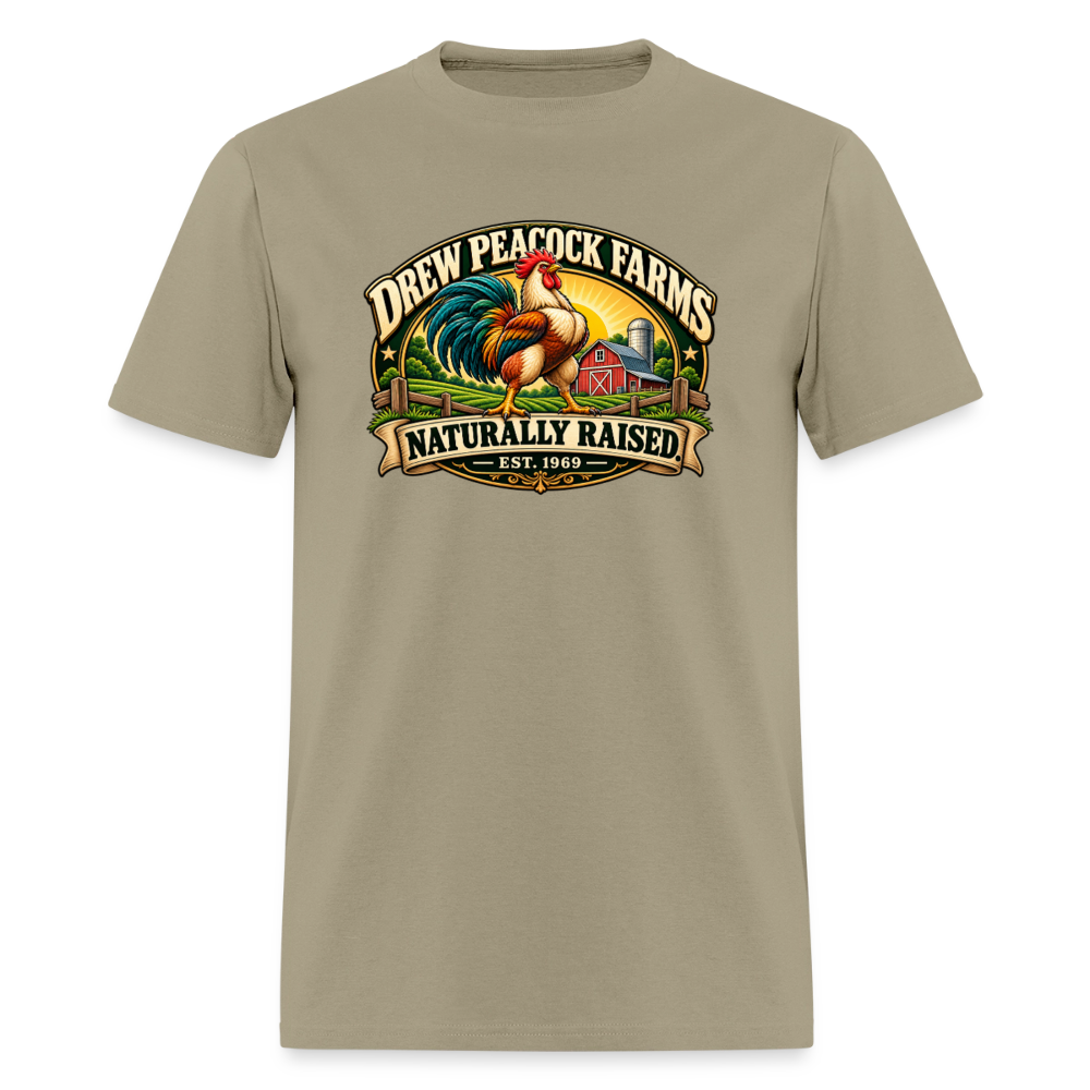 Drew Peacock Farms T-Shirt - khaki