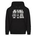 My Ex Has Three Spirit Animals Hoodie - black