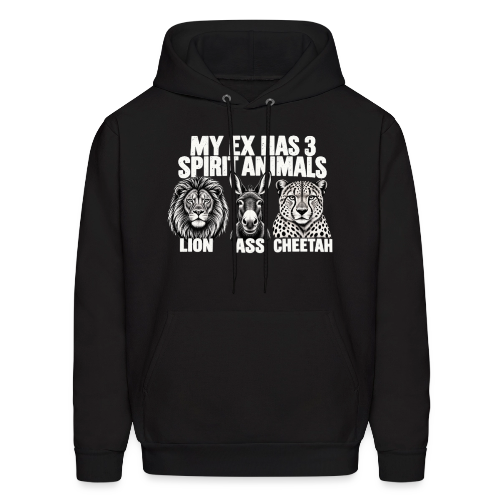 My Ex Has Three Spirit Animals Hoodie - black