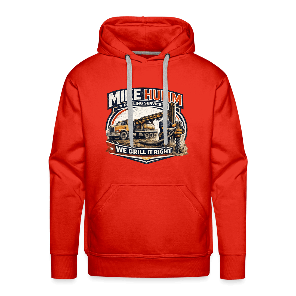 Mike Humm Drilling Service Funny Premium Hoodie Color: Red