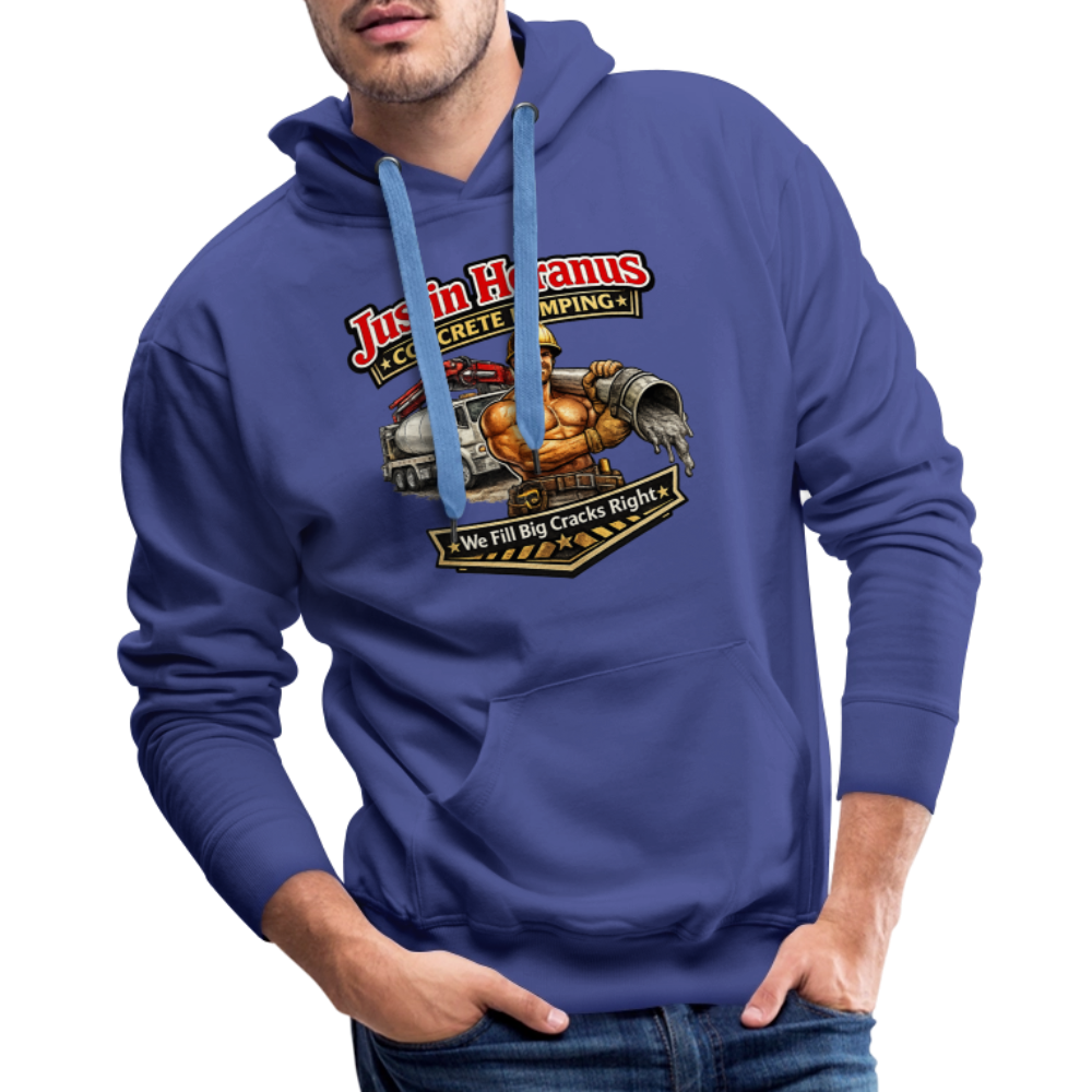 Justin Heranus Concrete Pumping Premium Hoodie - royal blue