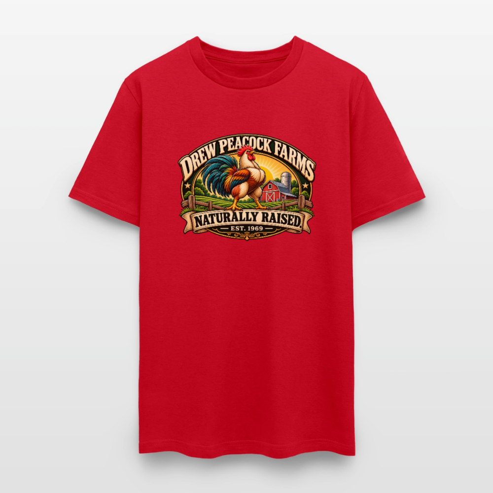 Drew Peacock Farms T-Shirt - red